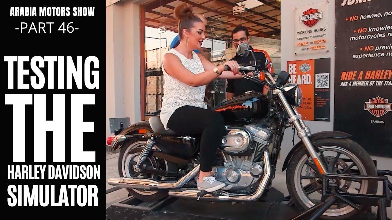 What happens when you put a non-rider in a Harley Davidson Simulator? | Arabia Motors – Part 46